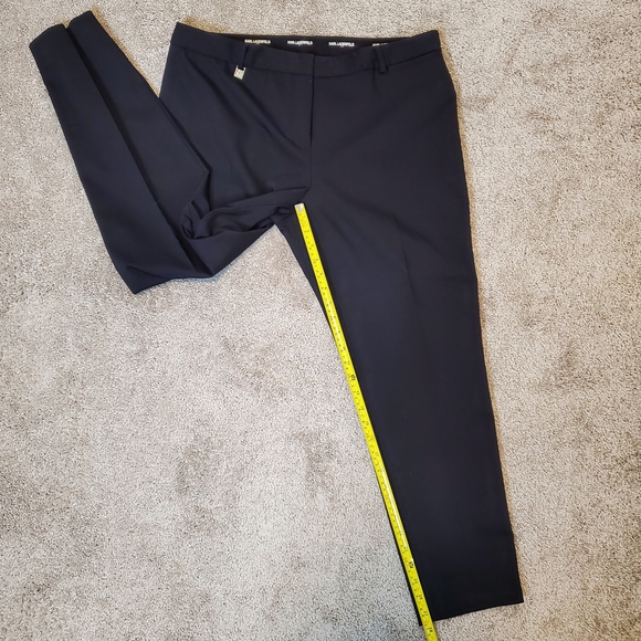 Karl Lagerfeld Black Straight Leg Pants - Picture 5 of 8